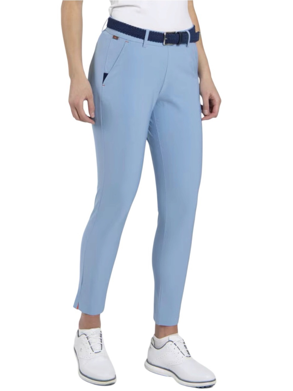 Kjus slim fit 7/8 treggings golf Pants in Light Blue size 10 Eu40